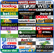 Online sportsbook and bookmakers brands graphic