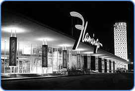 Famous Flamingo Hotel in Las Vegas in 1940s.
