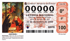 Spanish Christmas lottery ticket 2009