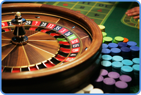 European-type roulette wheel picture