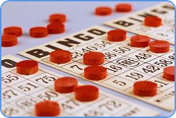 Playing bingo at home