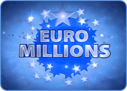 Euromillions lotto game logo blue