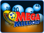 Megamillions lottery logo bordered