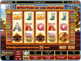 Dance of the Masai 5-reels online slots game