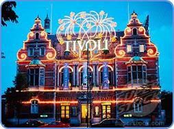 Tivoli historic building in Copenhagen