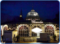 Tivoli Gardens Glassalen (the Glass Hall Theatre) at night